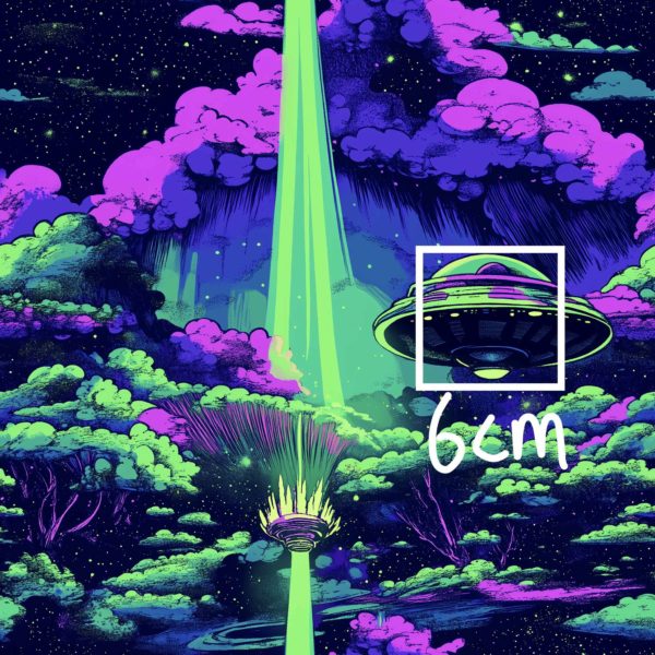 PREORDER Due August 2025 Purple Alien Spaceship French Terry Fabric £18pm - Image 2