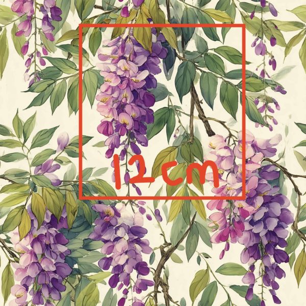 PREORDER Due August 2025 Wisteria Flower Jersey Fabric £16.50pm - Image 2