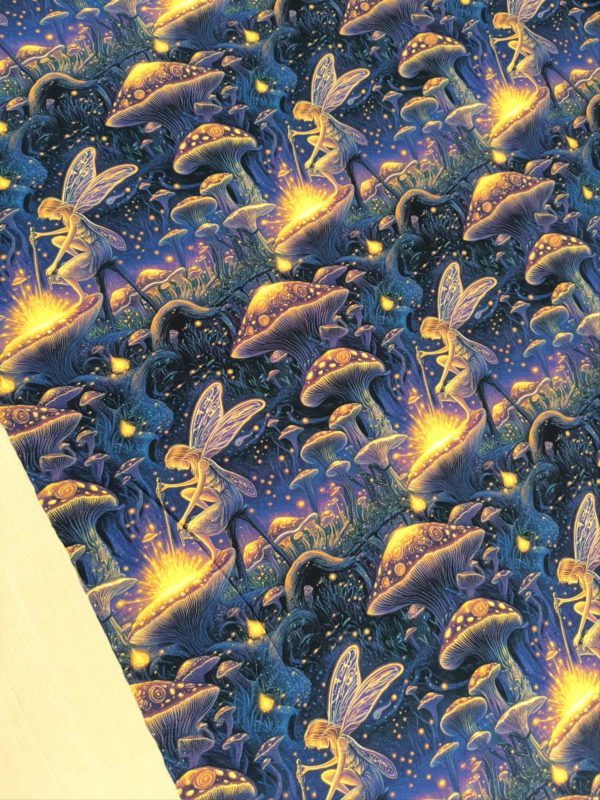 Magic Mushroom Fairy French Terry Fabric £18pm - Image 5