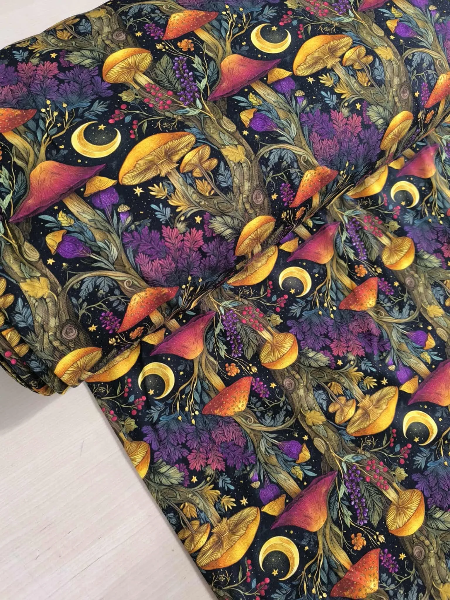 Fairy Mushroom French Terry Fabric £18pm - Image 9