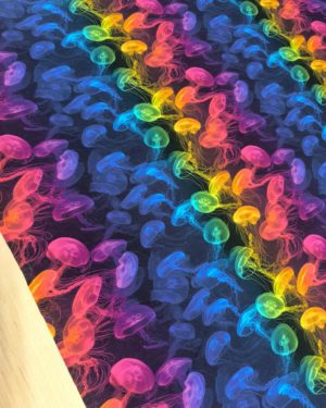Neon Jellyfish French Terry Fabric £18pm