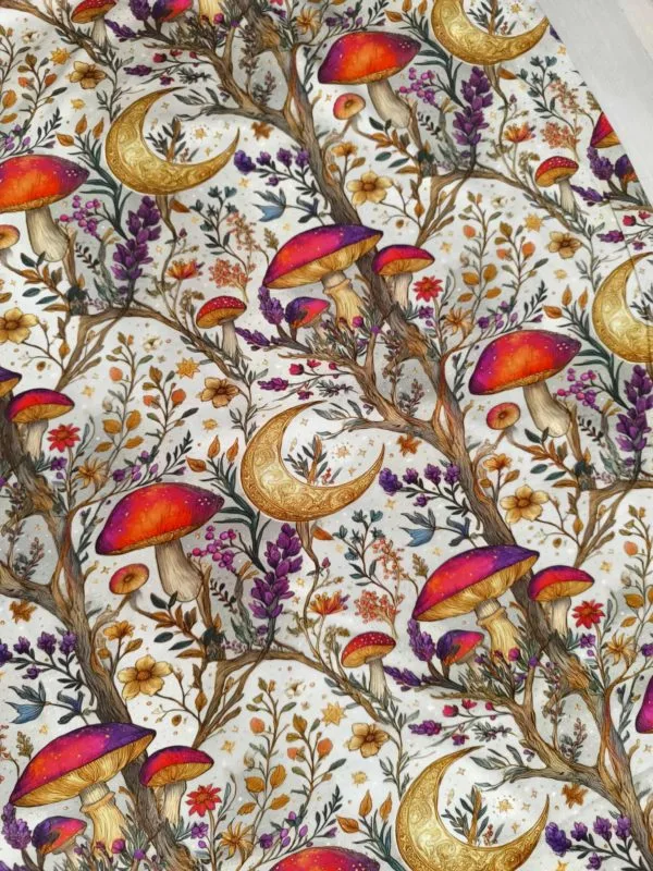 Witchy Mushroom Forest Jersey Fabric £16.50pm - Image 10