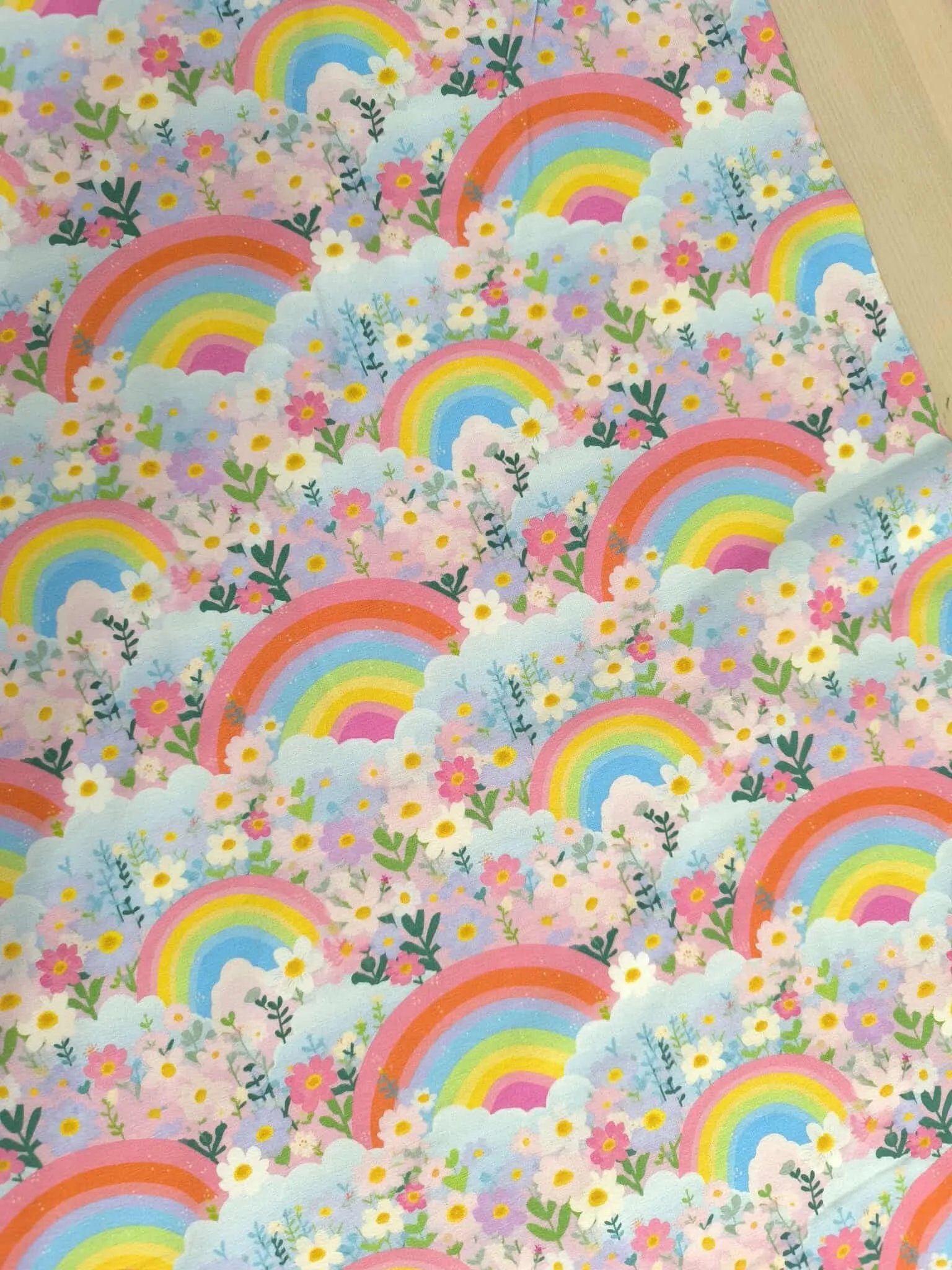 Pastel Rainbow Jersey Fabric £16.50pm - Image 7