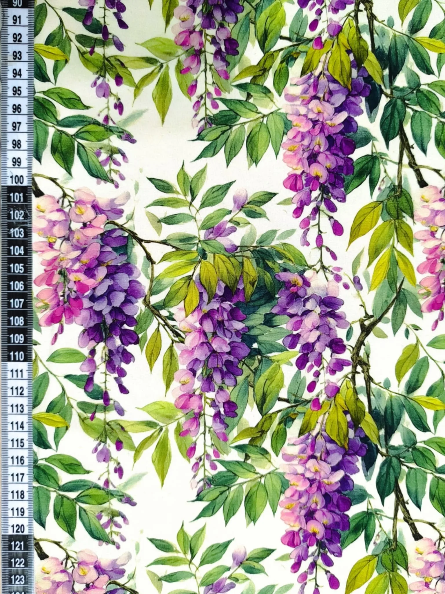 Wisteria Flower Jersey Fabric £16.50pm - Image 2