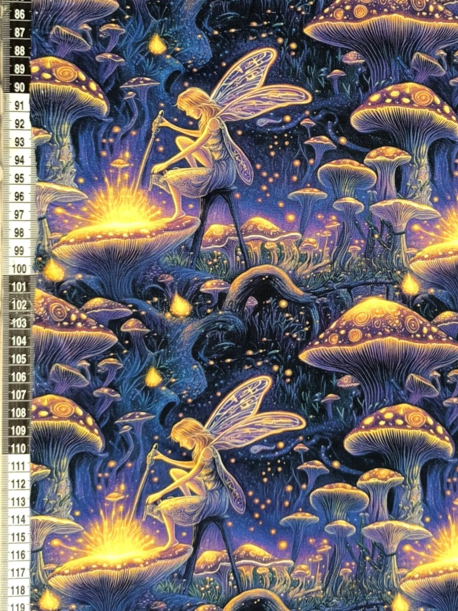 Magic Mushroom Fairy Jersey Fabric £16.50pm - Image 2