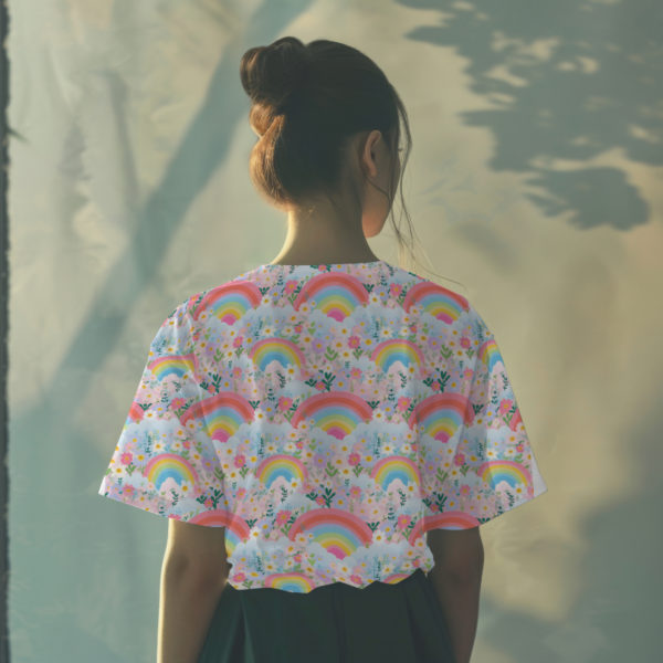 PREORDER Due August 2025 Pastel Rainbow Jersey Fabric £16.50pm - Image 3