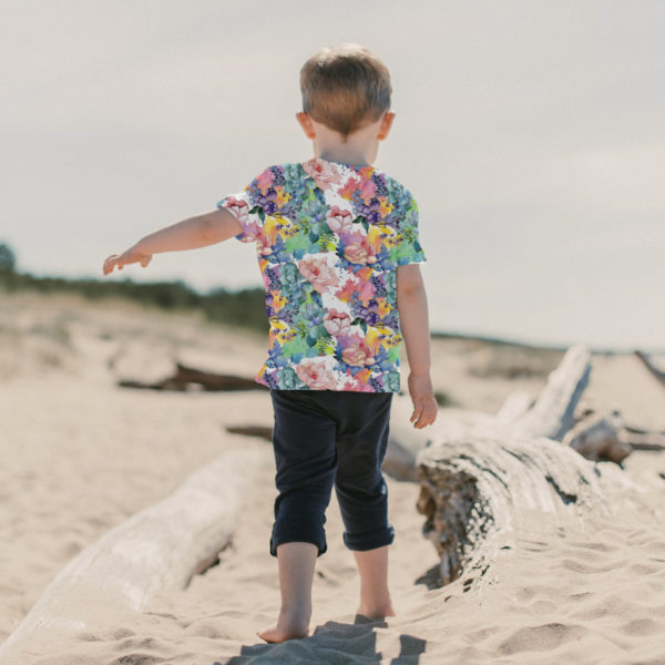 PREORDER Due August 2025 Watercolour Floral Blooms Jersey Fabric £16.50pm - Image 3