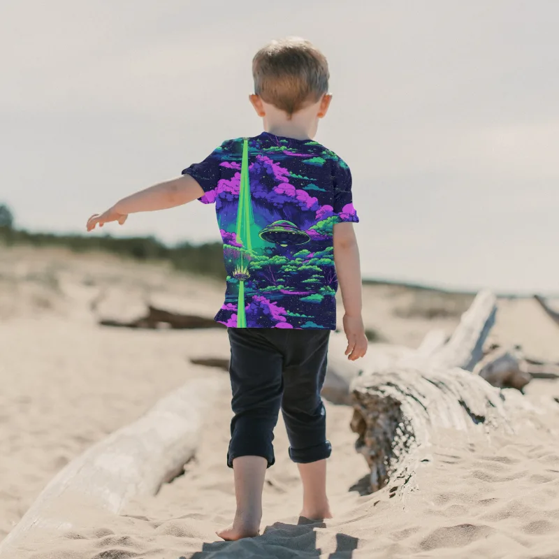 Purple Alien Spaceship French Terry Fabric £18pm 7 Purple Alien Spaceship French Terry Fabric £18pm - Image 4