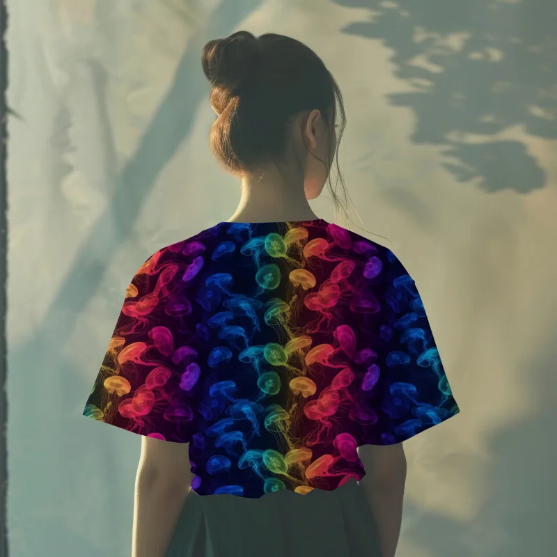 Neon Jellyfish French Terry Fabric £18pm 6 Neon Jellyfish French Terry Fabric £18pm - Image 3