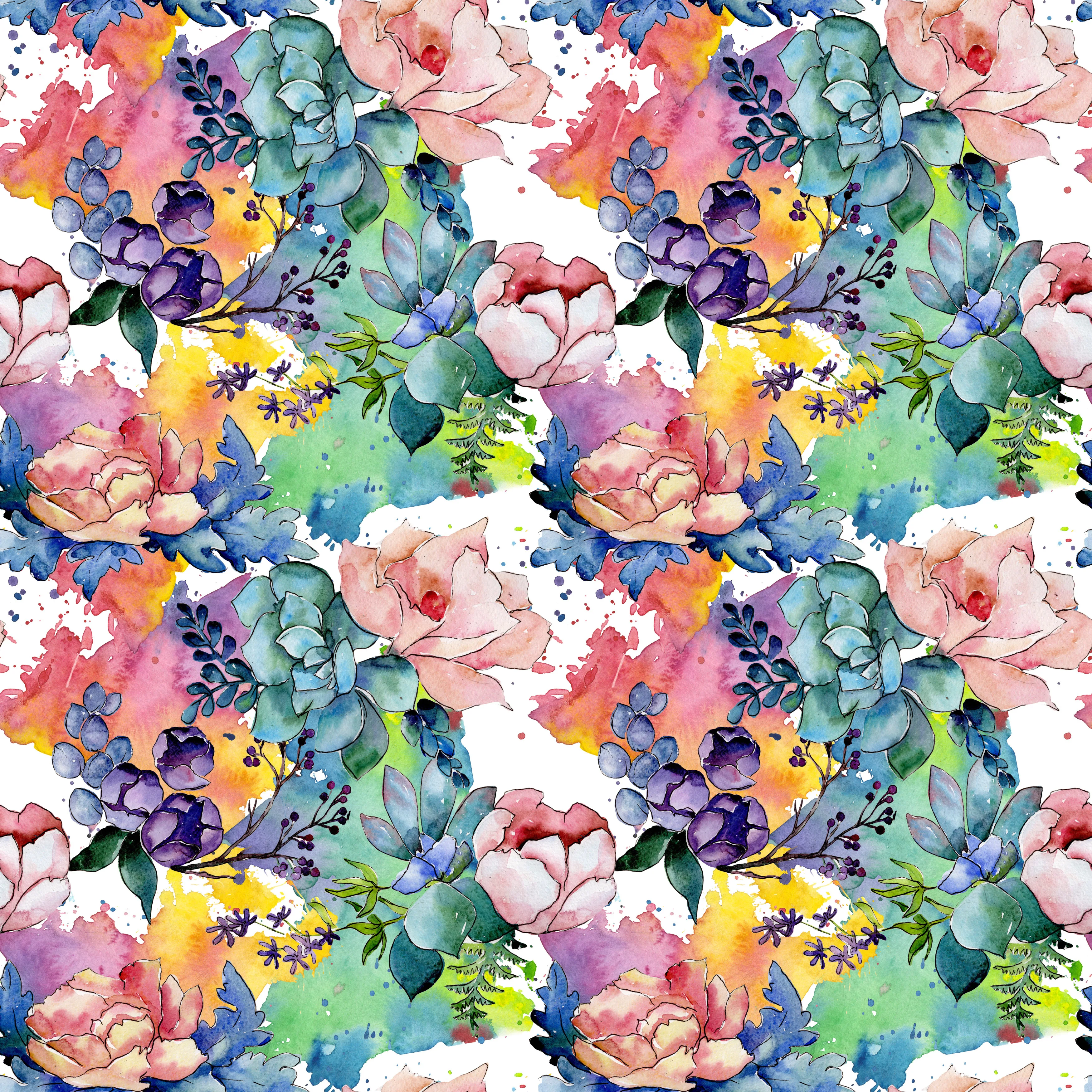 Watercolour Floral Blooms Jersey Fabric £16.50pm 13 Watercolour Floral Blooms Jersey Fabric £16.50pm - Image 10