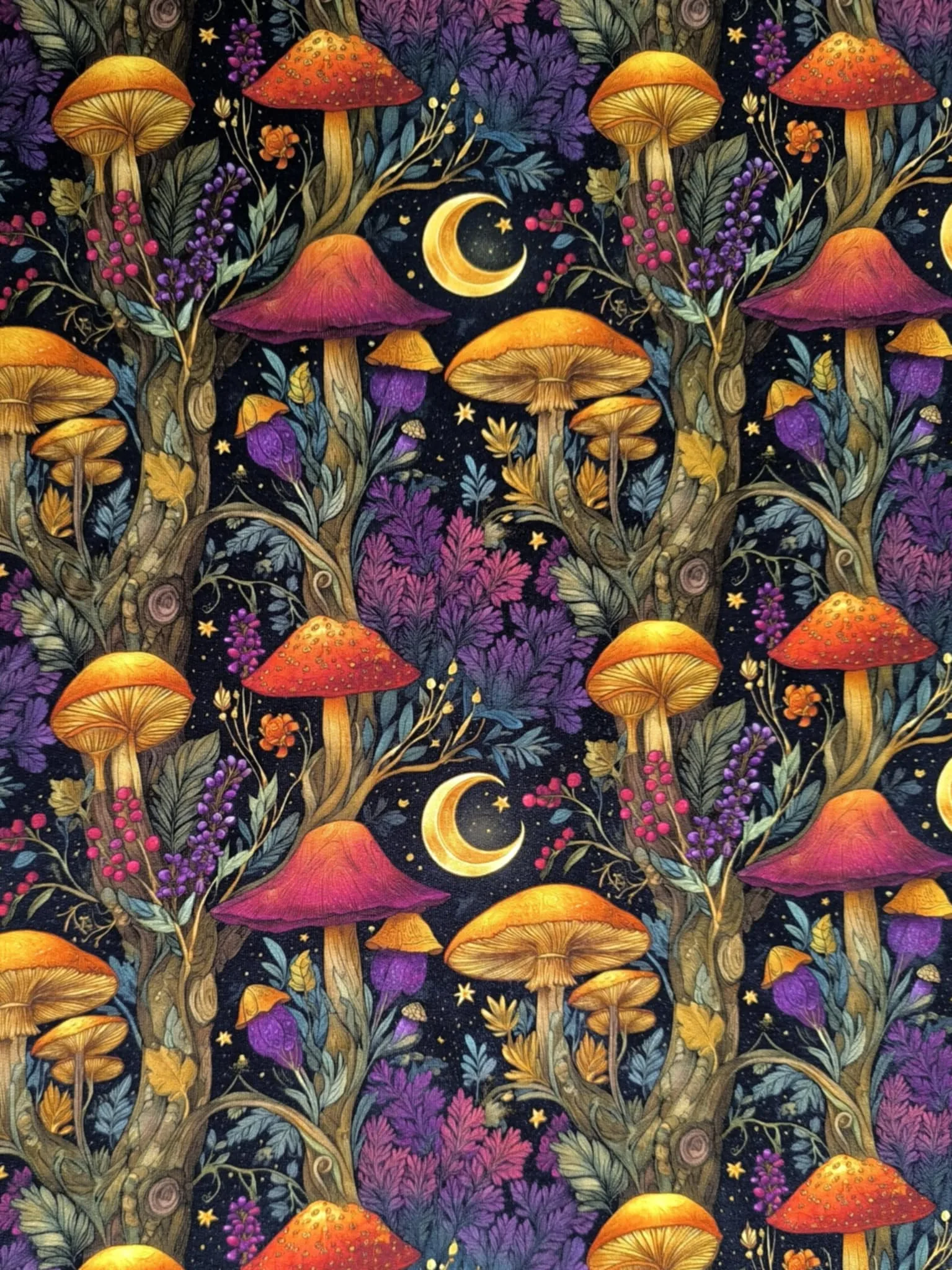 Fairy Mushroom French Terry Fabric £18pm - Image 8