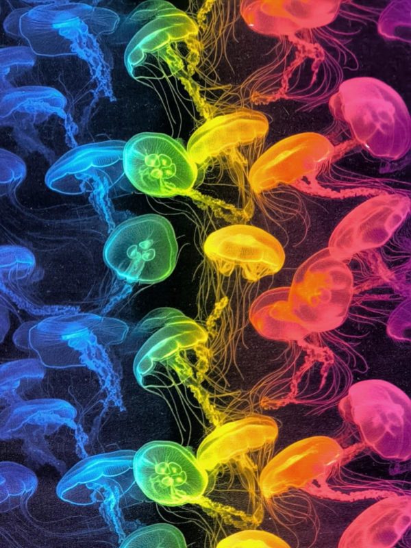 Neon Jellyfish French Terry Fabric £18pm - Image 7
