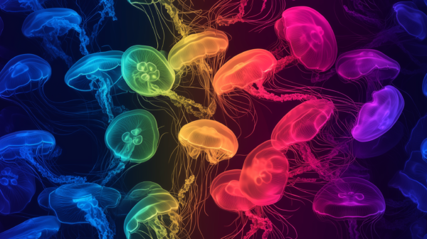 PREORDER Due August 2025 Neon Jellyfish French Terry Fabric £18pm