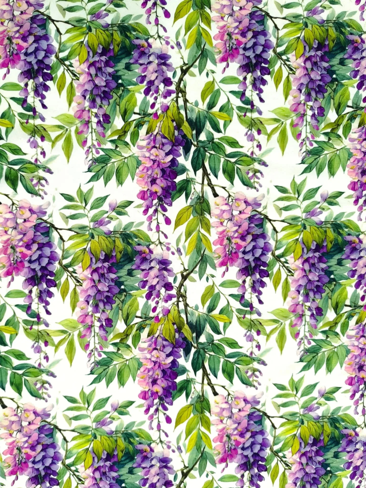 Wisteria Flower Jersey Fabric £16.50pm - Image 5