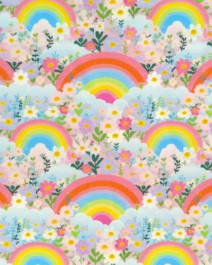 Pastel Rainbow Jersey Fabric £16.50pm