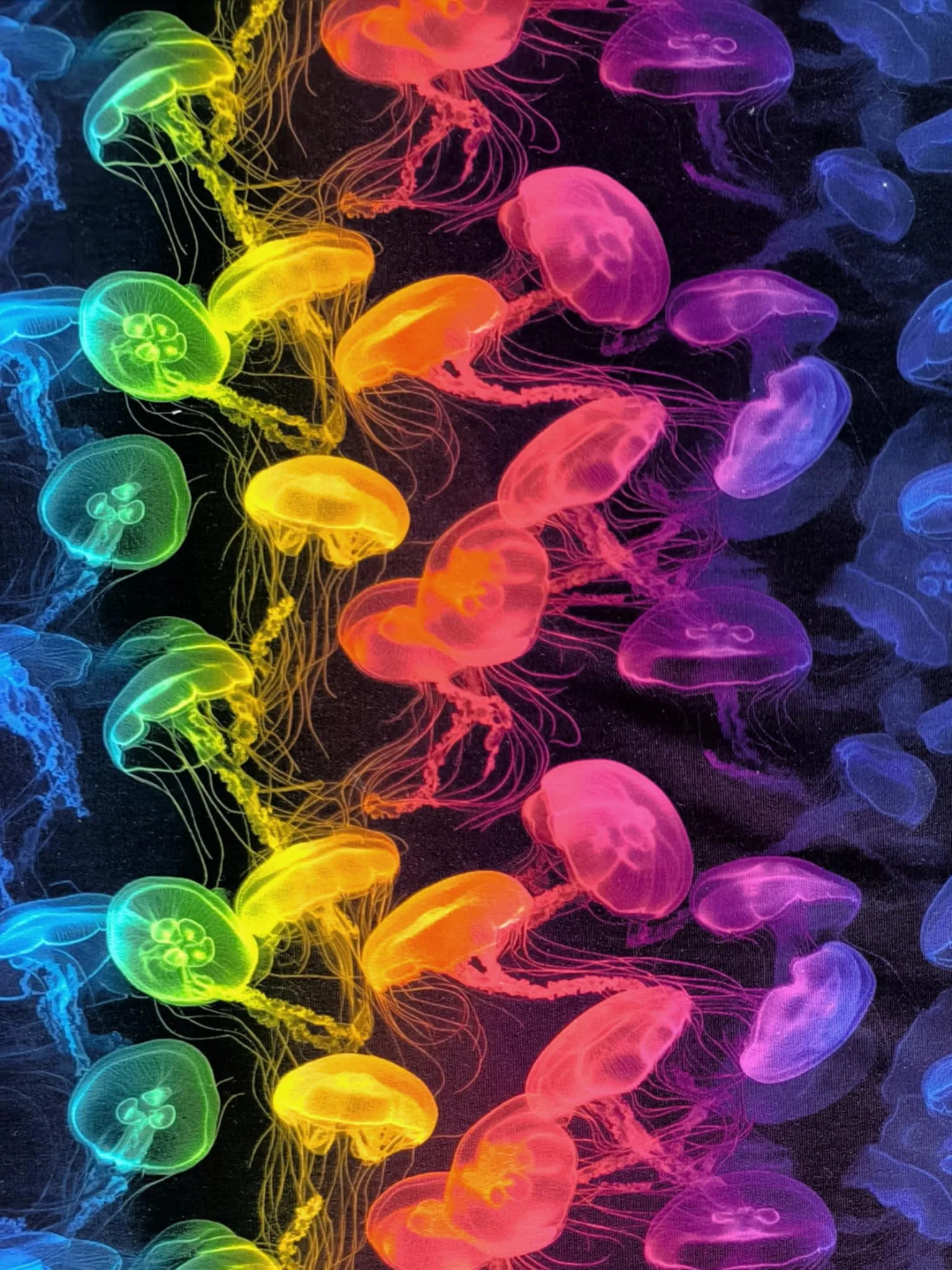 Neon Jellyfish French Terry Fabric £18pm 9 Neon Jellyfish French Terry Fabric £18pm - Image 6