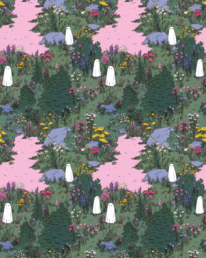 PREORDER Due August 2025 Ghosties French Terry Fabric £18pm