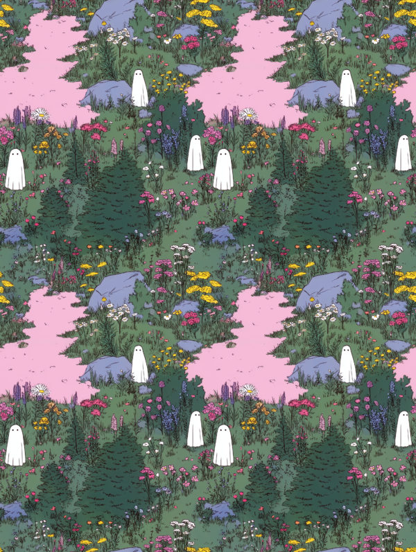 PREORDER Due August 2025 Ghosties French Terry Fabric £18pm