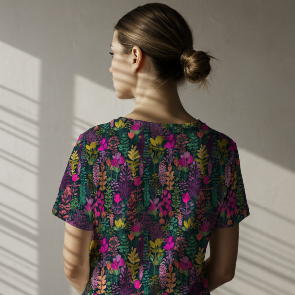 PREORDER Due September 2025 Dark Floral Jersey Fabric £16.50pm - Image 2