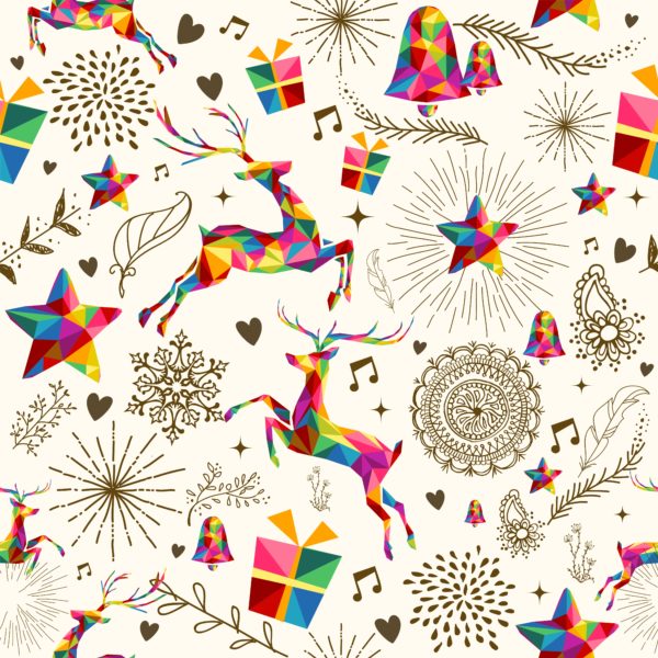 PREORDER Due September 2025 Christmas Reindeer French Terry Fabric £18pm