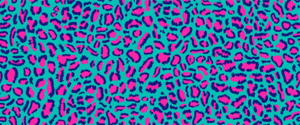 PREORDER Due September 2025 Blue Pink Leopard Jersey Fabric £16.50pm