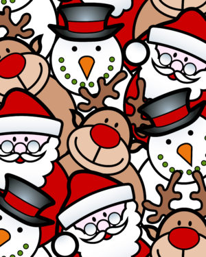 PREORDER Due September 2025 Christmas Cartoon French Terry Fabric £18pm