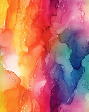 PREORDER Due September 2025 Rainbow Ink Jersey Fabric £16.50pm