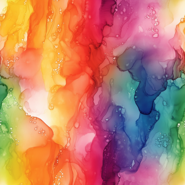 PREORDER Due September 2025 Rainbow Ink Jersey Fabric £16.50pm