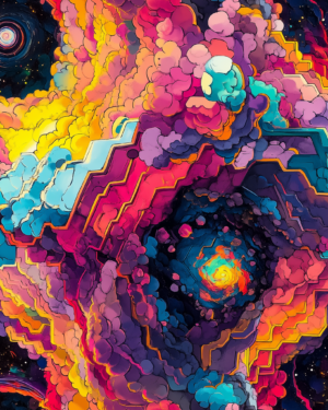 PREORDER Due September 2025 Black Hole Space Jersey Fabric £16.50pm