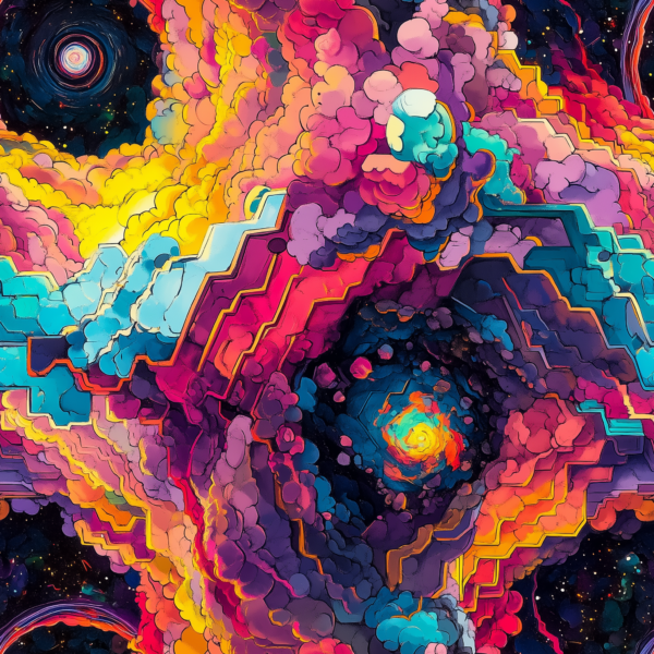 PREORDER Due September 2025 Black Hole Space Jersey Fabric £16.50pm