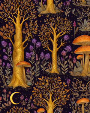 PREORDER Due September 2025 Gold Forest French Terry Fabric £18pm