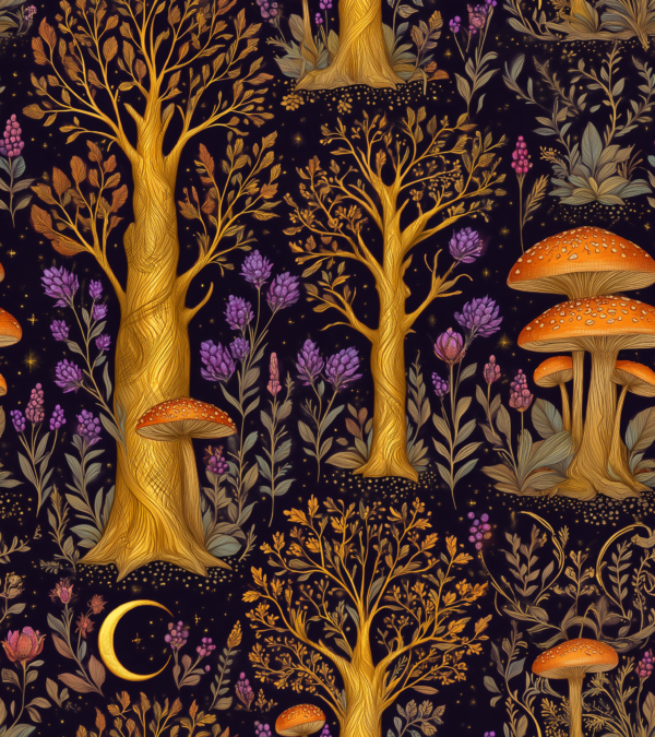 PREORDER Due September 2025 Gold Forest French Terry Fabric £18pm