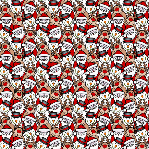 PREORDER Due September 2025 Christmas Cartoon French Terry Fabric £18pm - Image 3