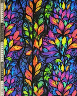 Rainbow Petals Jersey Fabric £16.50pm