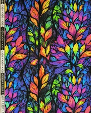 Rainbow Petals Jersey Fabric £16.50pm