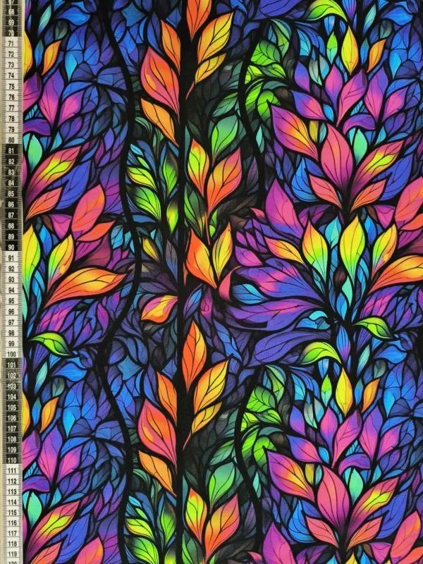Rainbow Petals Jersey Fabric £16.50pm - Image 2
