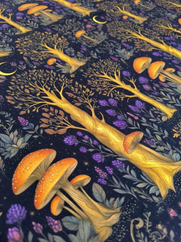 Gold Forest French Terry Fabric £18pm - Image 3