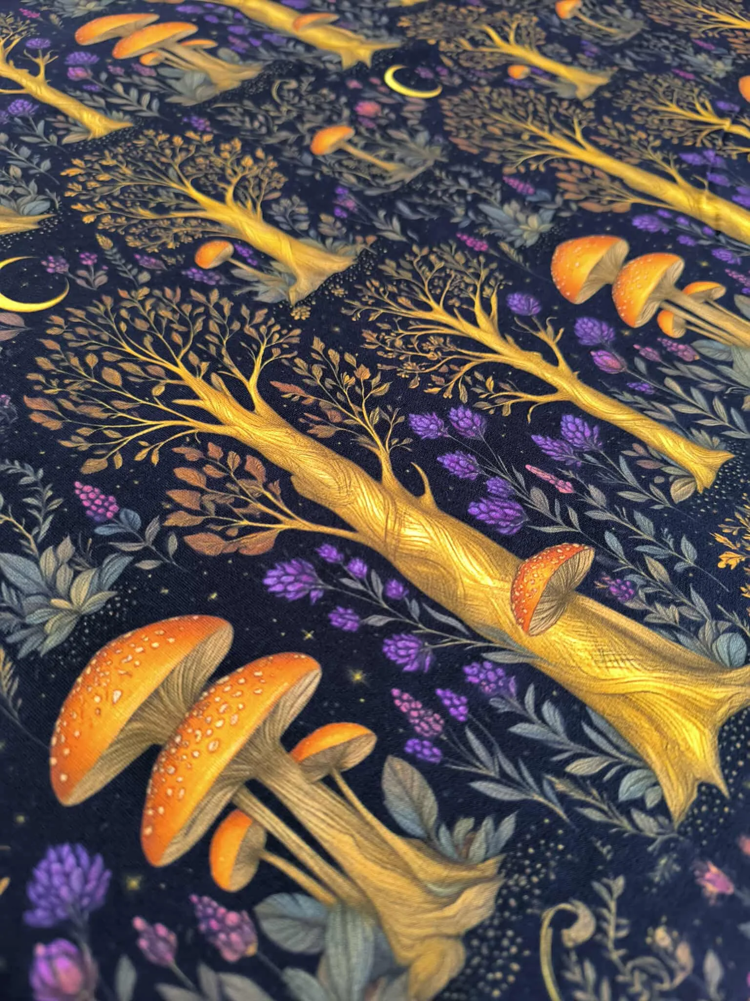 Gold Forest French Terry Fabric £18pm 6 Gold Forest French Terry Fabric £18pm - Image 3