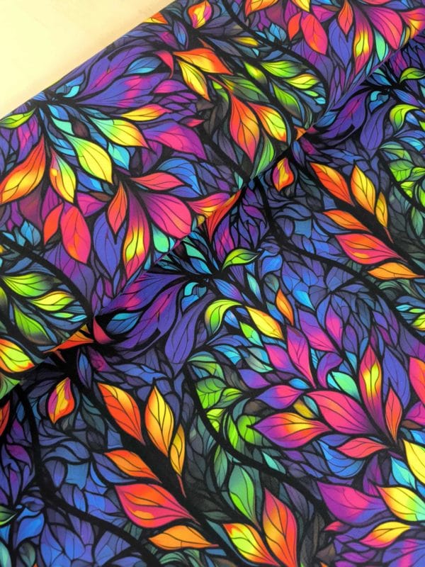 Rainbow Petals Jersey Fabric £16.50pm - Image 3