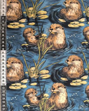 Otterly Adorable Jersey Fabric £16.50pm