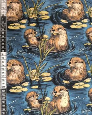 Otterly Adorable Jersey Fabric £16.50pm