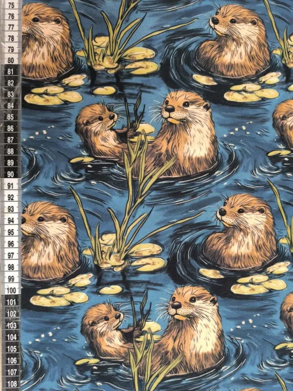 Otterly Adorable Jersey Fabric £16.50pm - Image 2