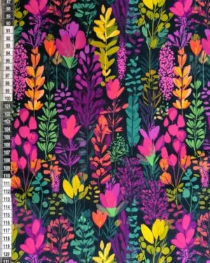 Dark Floral Jersey Fabric £16.50pm