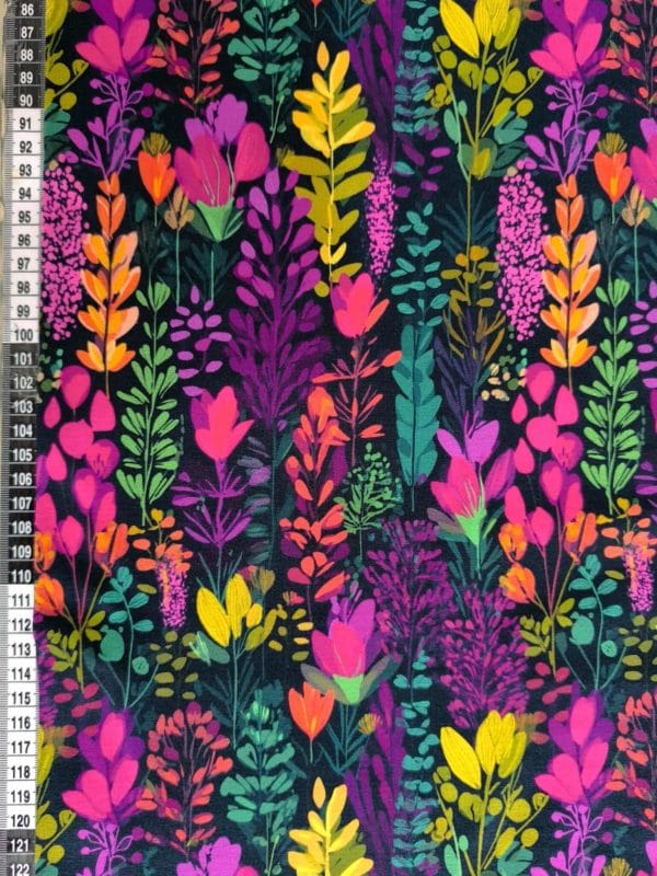 Dark Floral Jersey Fabric £16.50pm - Image 2
