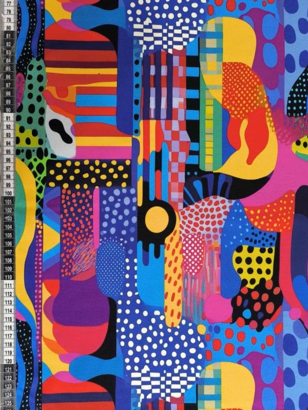 1.25m Piece Funky Retro French Terry Fabric £18pm - Image 2