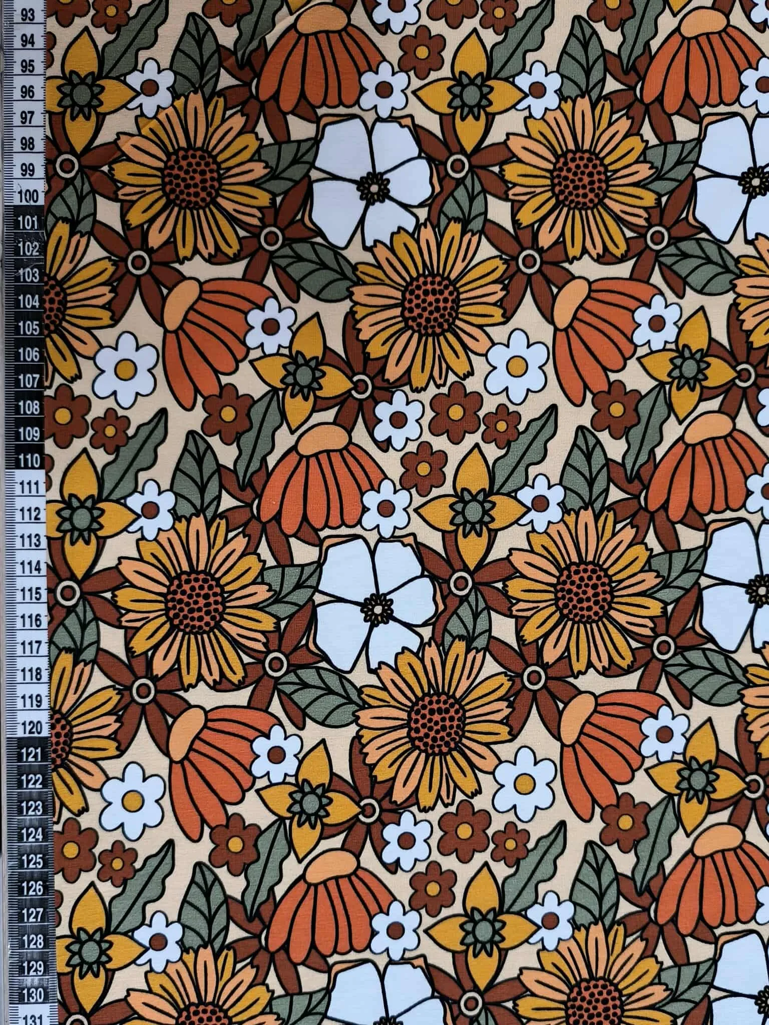 Retro Flowers Jersey Fabric £16.50pm 7 Retro Flowers Jersey Fabric £16.50pm - Image 4