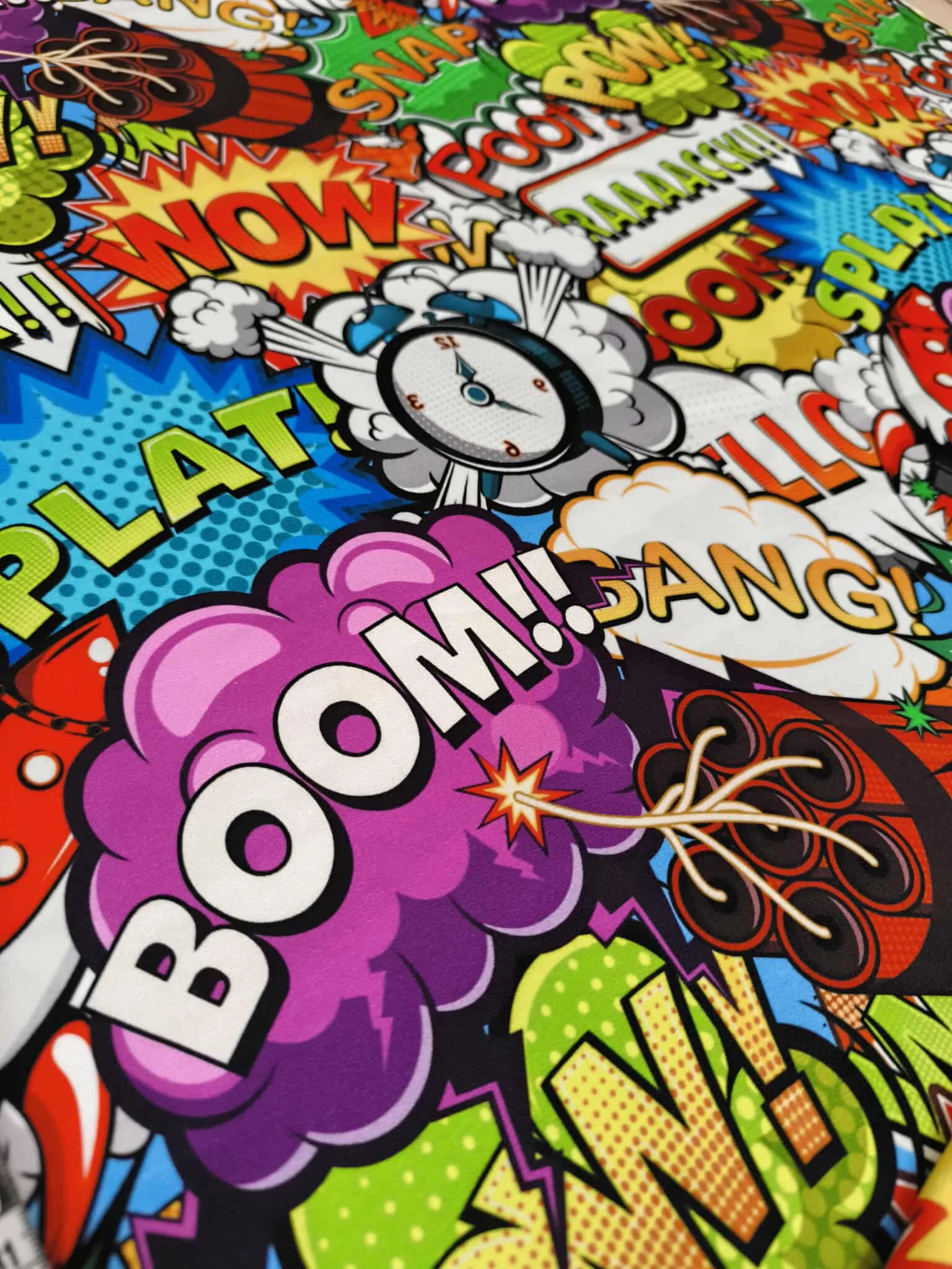 Retro Flowers French Terry Fabric £18pm 2