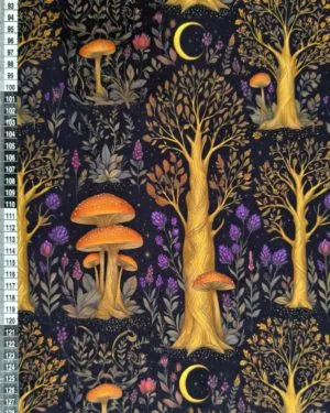 Gold Forest French Terry Fabric £18pm