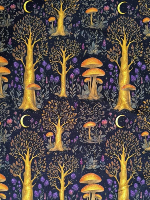Gold Forest French Terry Fabric £18pm