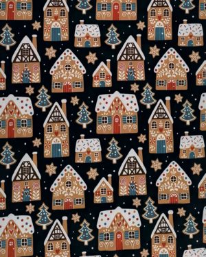 Christmas Gingerbread French Terry Fabric £18pm Christmas Gingerbread French Terry Fabric £18pm